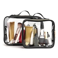 Portable Travel Wash Bag Female Transparent Waterproof Makeup Storage Pouch Large Capacity Cosmetic Organizer Beauty Women Case 2