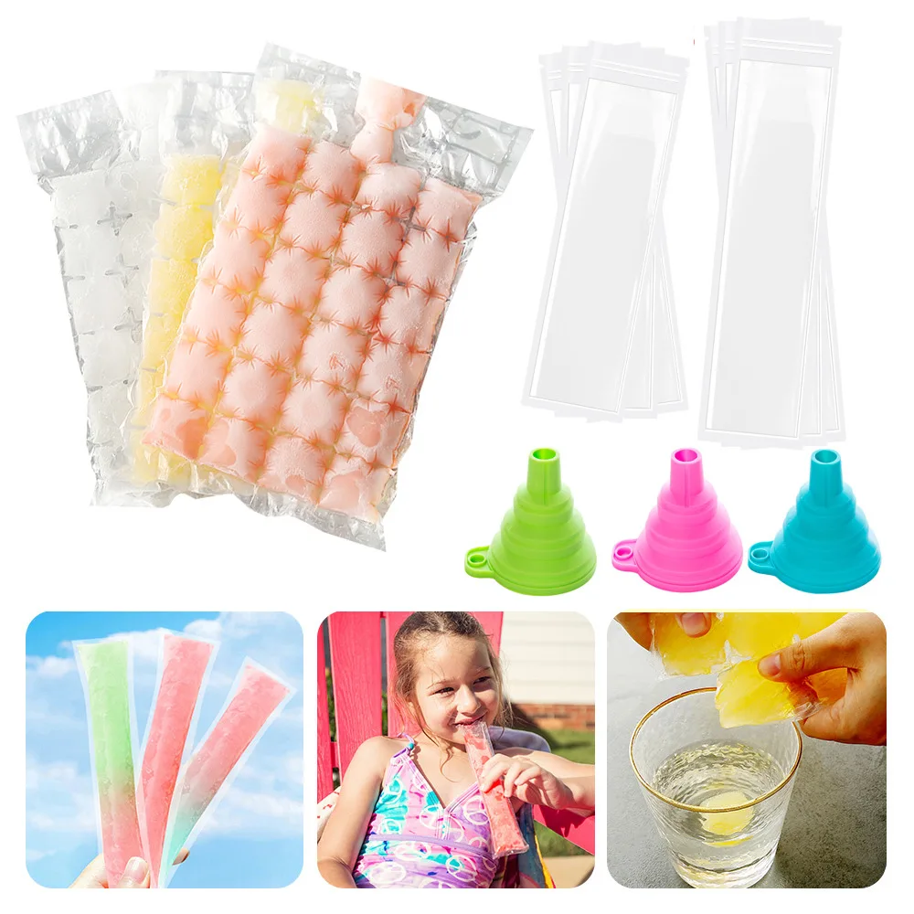 Ice Molds 100/20Pcs Disposable Popsicle Bags