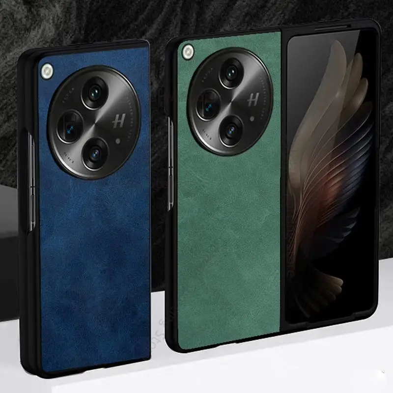 

Funda For OnePlus Open 5G Skin Feel Leather Phone Case For Oneplus Open 5G Hard Protective Flip Holster Cover For One Plus Open