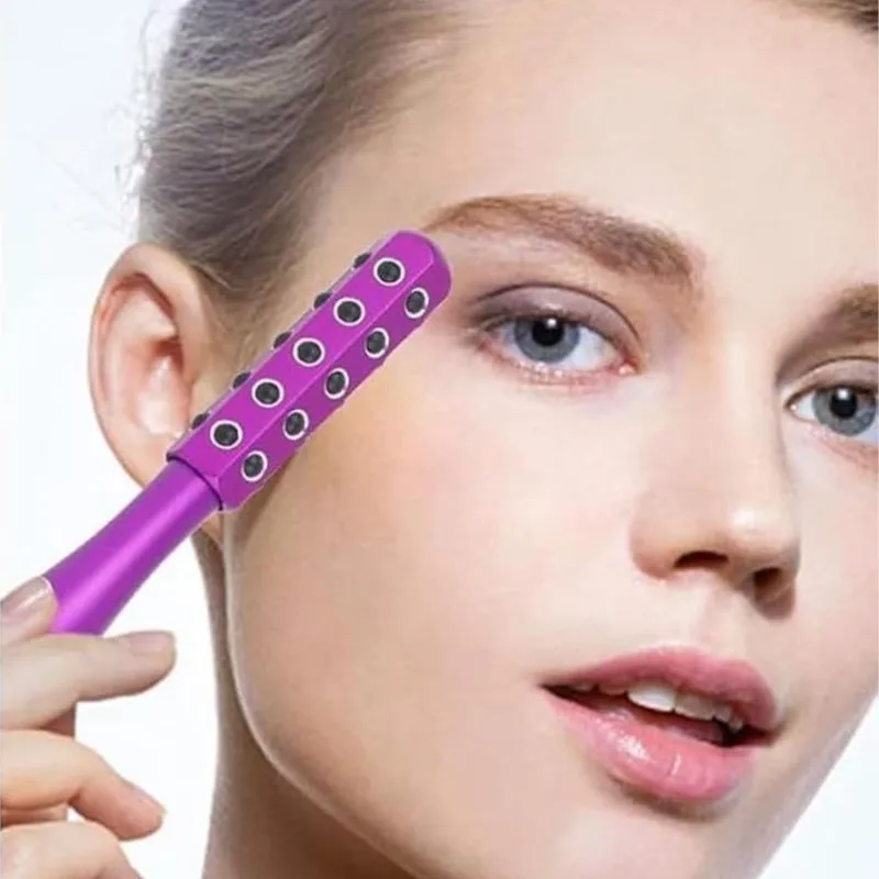 Face Massage Roller Face Skin Firming Lifting Anti-aging Beauty Tool with 30 Precious Germanium Stones Skin Care Tools