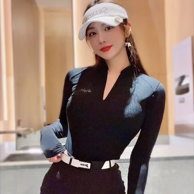 Summer New Golf Women's Long Sleeved Slim Fit, High-quality, Fashionable, Comfortable, Versatile Outdoor Leisure Sports