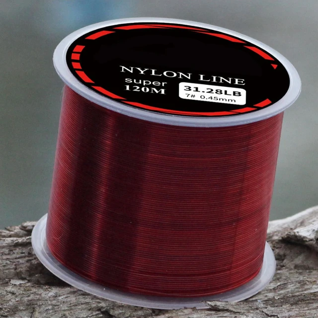 Fishing Line 120M 0.14mm-0.5mm 4.13LB-34.32LB Strong Nylon Monofilament  Rock Sea Fishing Line Thread Bulk Spool Fishing Tackle