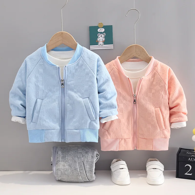 

autumn winter toddler jackets fleece baby warm top boy jacket baby boy clothes zipper coat thick fleece children's cardigan