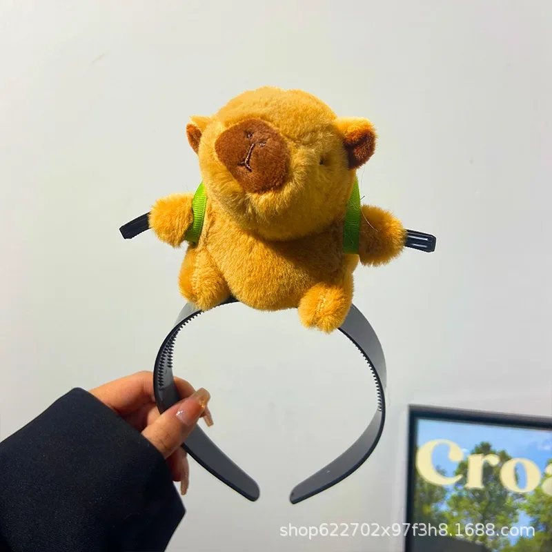 MERRYHAPY 2 Stuks Capybara Plush Hairband Cartoon Animal Headband voor