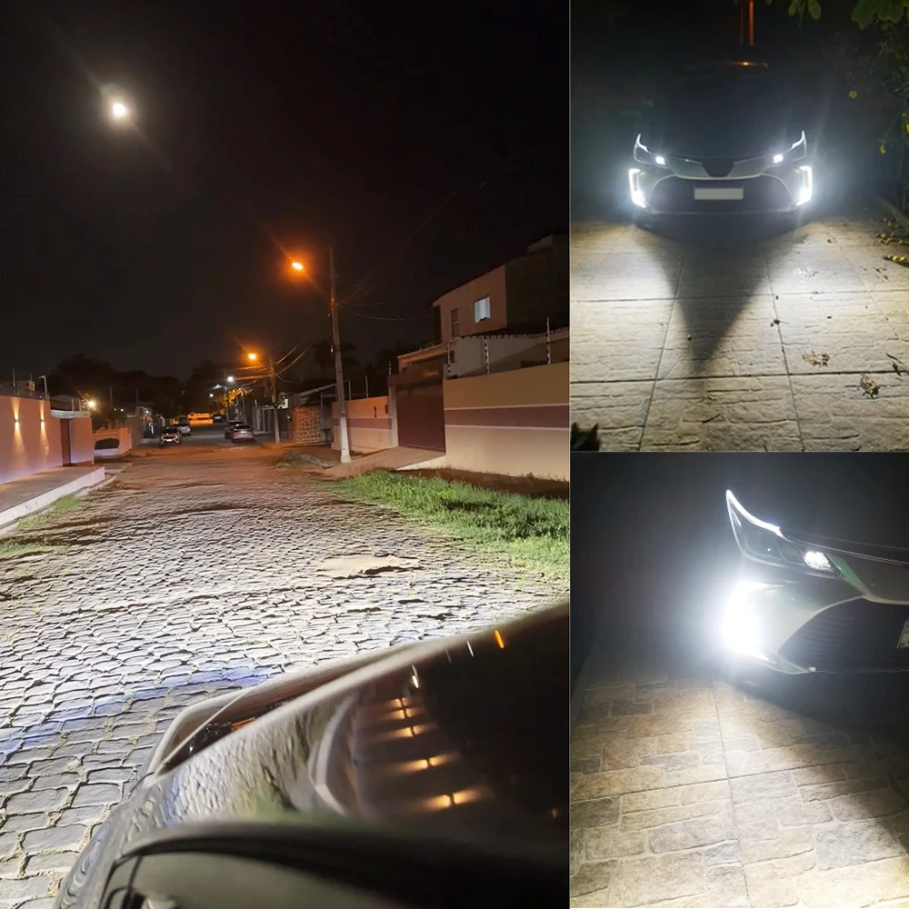 2개/로트 80W L1B LED 안개등 CSP 3570 LED 칩 고휘도 플러그 앤 플레이 6000K 화이트