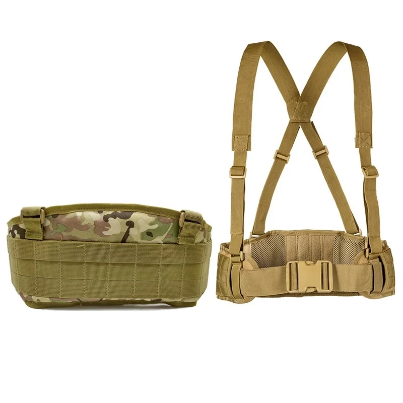 에어소프트 페인트볼 몰리 전투 어썰트 조끼, 전술 어썰트 몰리 조정 가능한 사냥 전쟁 전투 허리 지지대 체스트리그 조끼