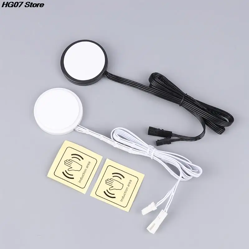 

1PC 5.2cm Sweep Dimmer Sensor Penetrating Switch 12V-24V Wood Panel Touch Switch LED Dimmable Touch Sensing Hidden