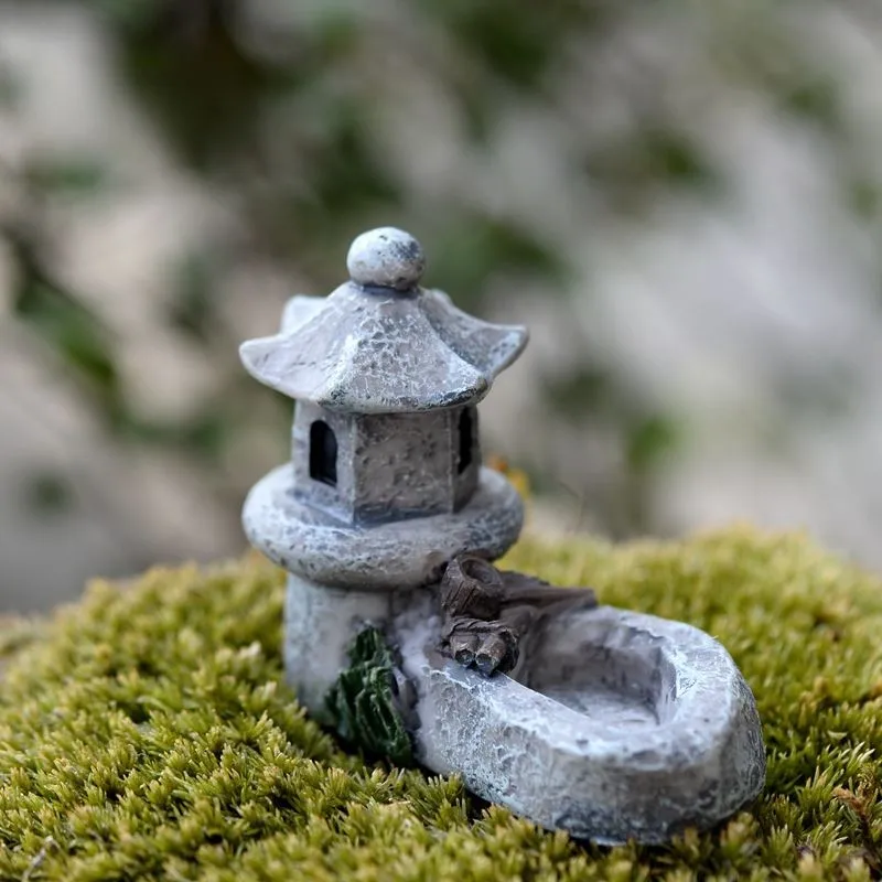 Set 11 Mobili In Miniatura Per Giardino Fatato - Tavolo E Sedie In Resina, Micro Decorazione