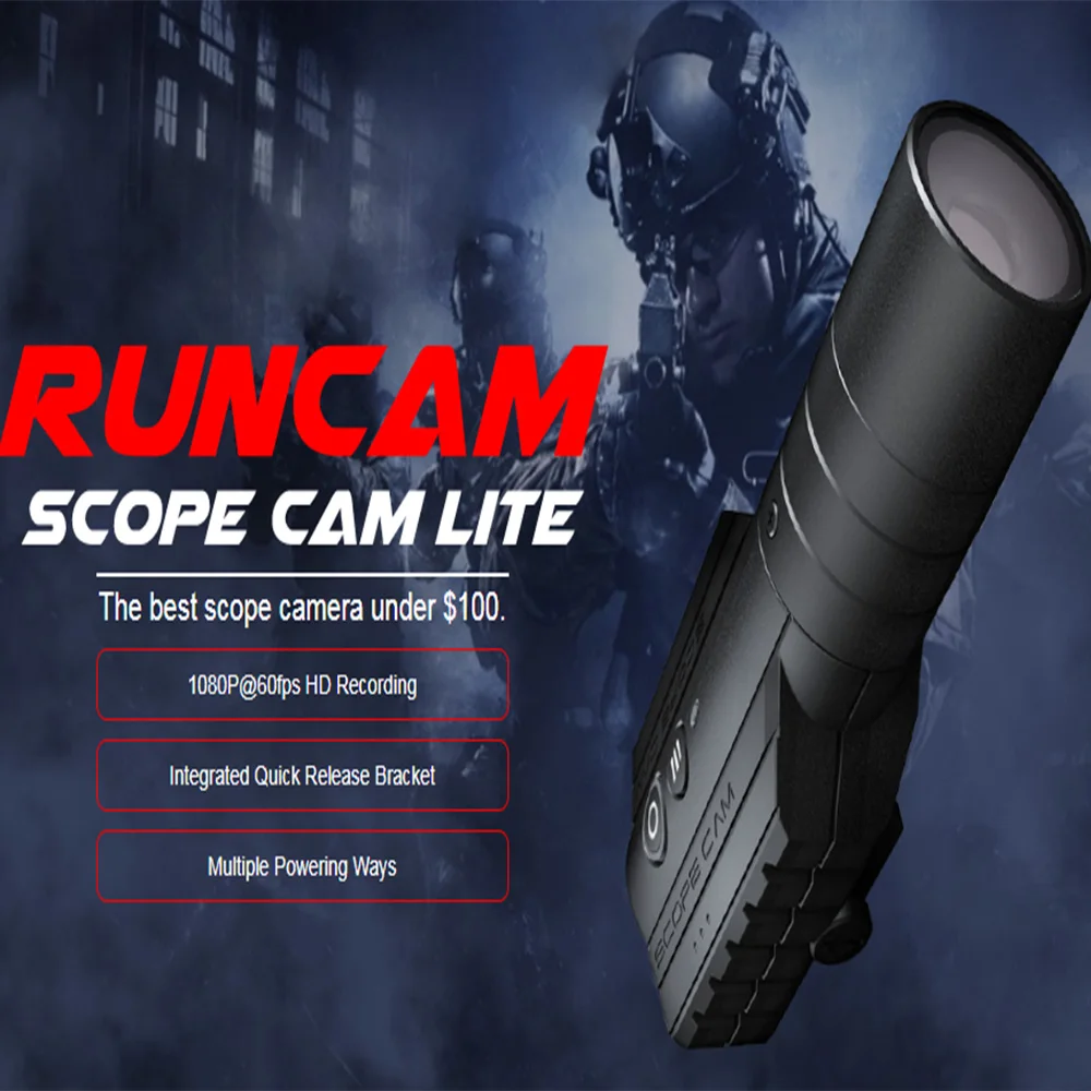 Runcam Scope Cam Lite Cameras 16mm 25mm 40mm Lens 1400p / 4k Hd Action