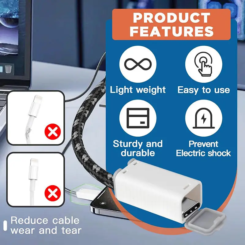 5Pcs Anti Electric Cover Phone USB Cable Safe Cover Home Baby Safety Products Kids Security Protection