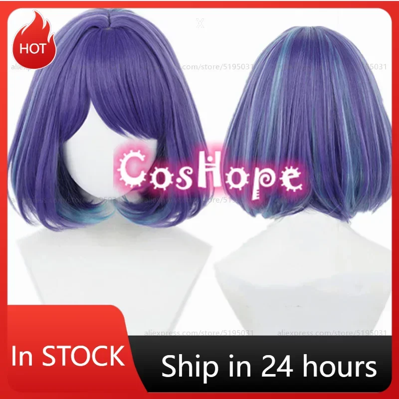 

Kurokawa Akane Cosplay Wig Short Wig Purple Blue Wig Cosplay Anime Cosplay Wigs Heat Resistant Synthetic Wigs