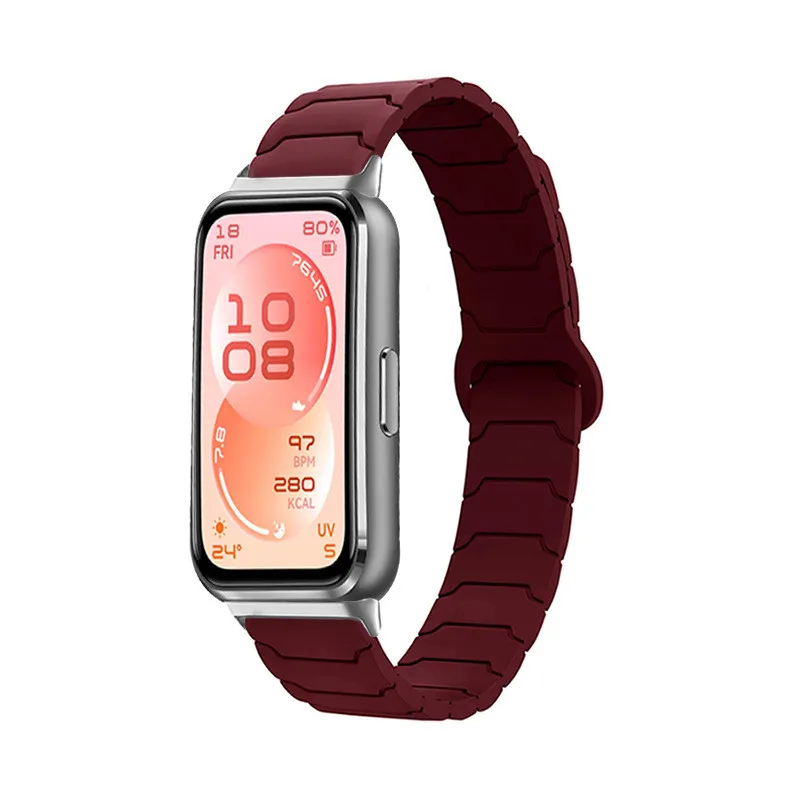 Magnetic Armor Silicone Watch Strap Replacement Band