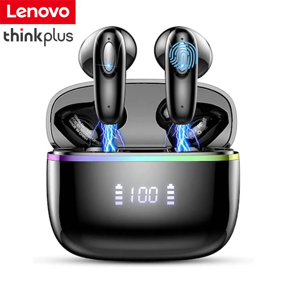 

Lenovo Thinkplus Pro Wireless Earbuds 5.3 Bluetooth Earphone HiFi Stereo ENC Noise cancellation Headphone 40H LED Screen Headset