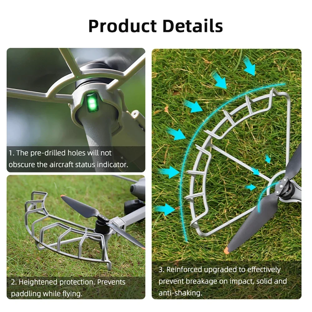 Hélices DJI Mini 3 Pro/4 Pro - Protection Hélice Gris Clair