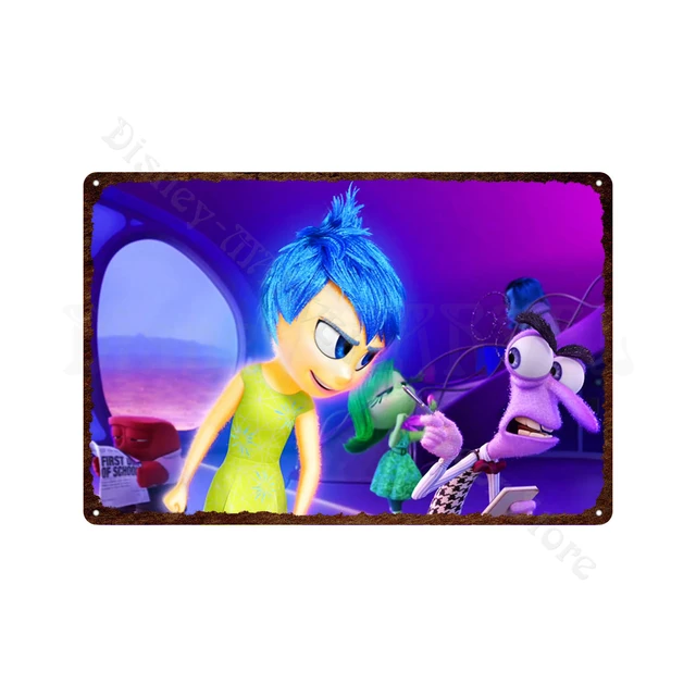 Disney Dentro Para Fora Sinais De Metal Feliz Medo Desgosto Triste.