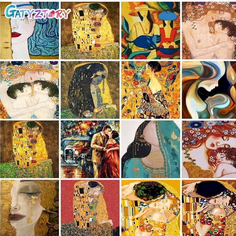 

GATYZTORY Acrylic Painting By Numbers For Handiwork Abstract Woman Pictures On Numbers Home Decoration On Canvas Artwork