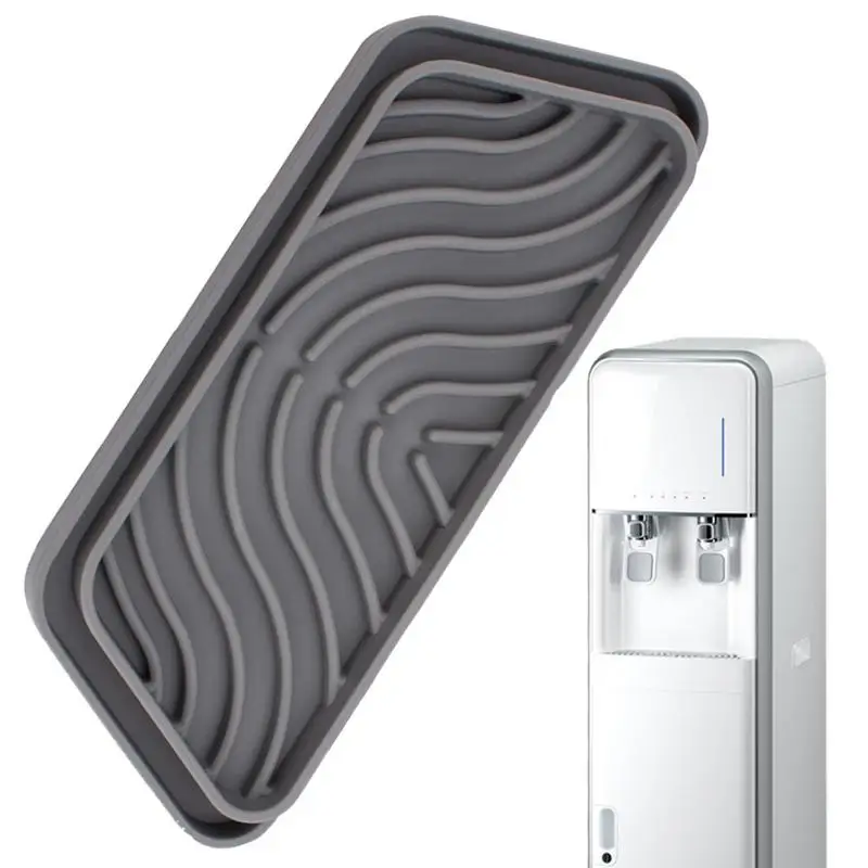 Water Dispenser Drip Tray Silicone Drip Pad Tray Cuttable Refrigerator Drain Fridge Water Dispenser