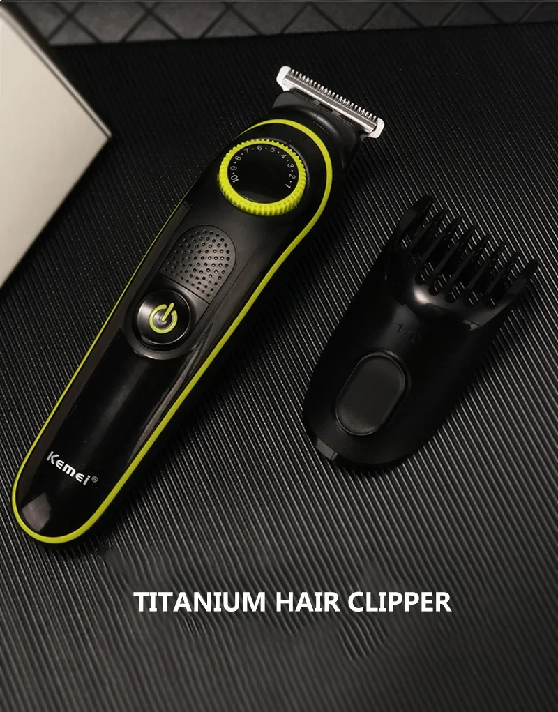 Kemei 696 Elektrischer Haarschneider, multifunktionaler Trimmer für Männer, Elektrorasierer für Herren, Rasierer, Nase, 5-in-1-Profi-Trimmer – Detail 4