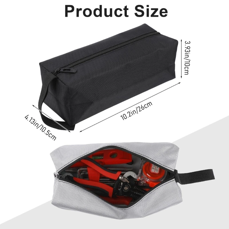 Canvas Zipper Maintenance Tool Bag Multipurpose Organizers Storage for Men, Screwdriver Tool Storage Bag 2Packs images - 6