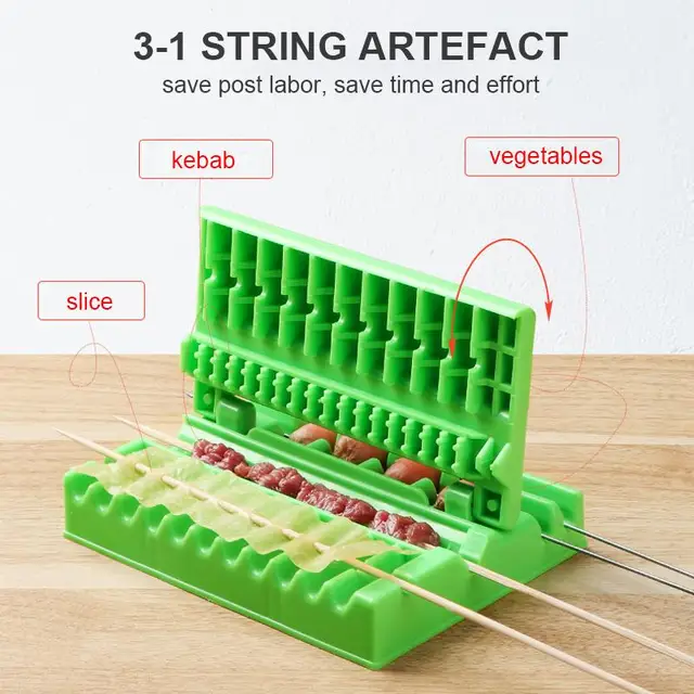 Multifunction Bbq Hús Nyárs Gép Húros Műtárgyak Viselj Étel Húsvágó Eszköz Nyársa Marhahúsos Sertéskészítő Szerszámok - Image 4