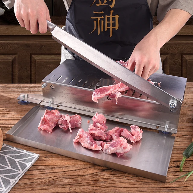 Manual Meat Slicer Spareribs Bone Cutter Machine Chinese Medicine