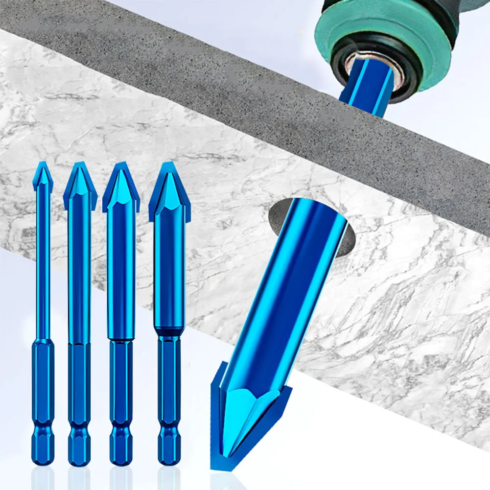 

1pcs Hex Shank Triangular Drill Bit Glass Ceramic Concrete Wood Drill Bits Hole Opener Multi-function Drill Tool 6/8/10/12mm