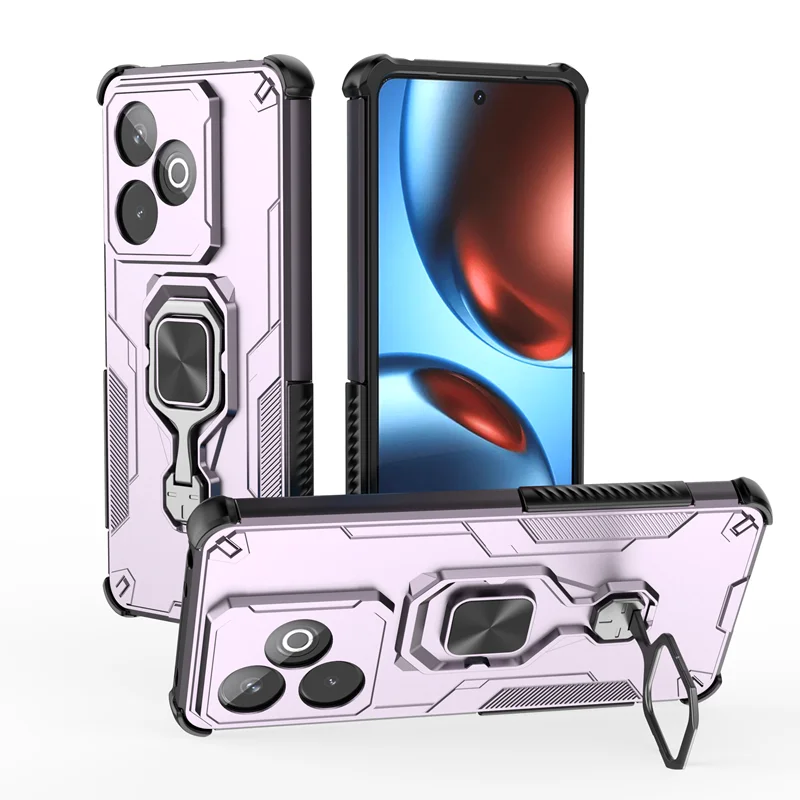 Enhanced Armor Phone Case with Camera Protection and Magnetic Ring Holder - Compatible with GT7 5G
