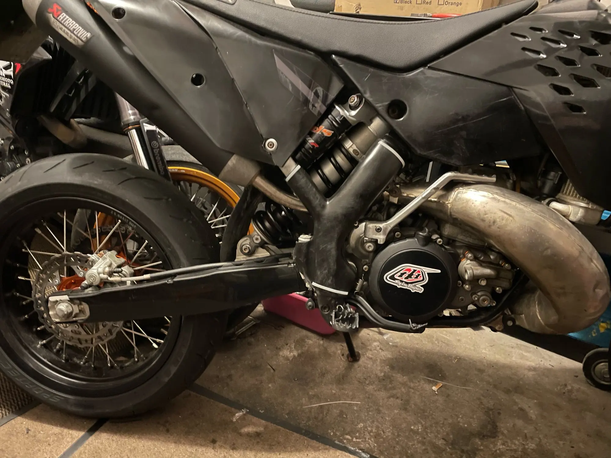 Motorcycle Accessories Motorcycle Swingarm Frame Guard Protector For KTM EXC EXCF XCW XCFW TPI Six Days 150-500 2012 -