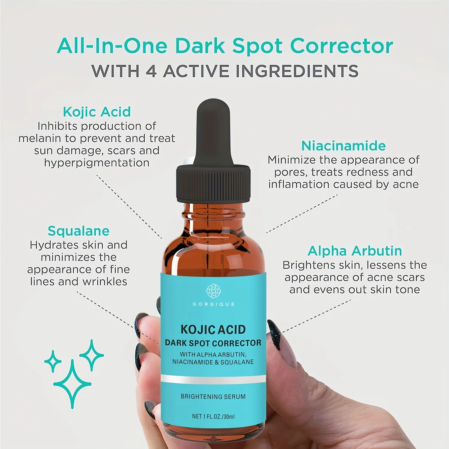 Face and Body Kojic Acid Serum Dark Spot Corrector