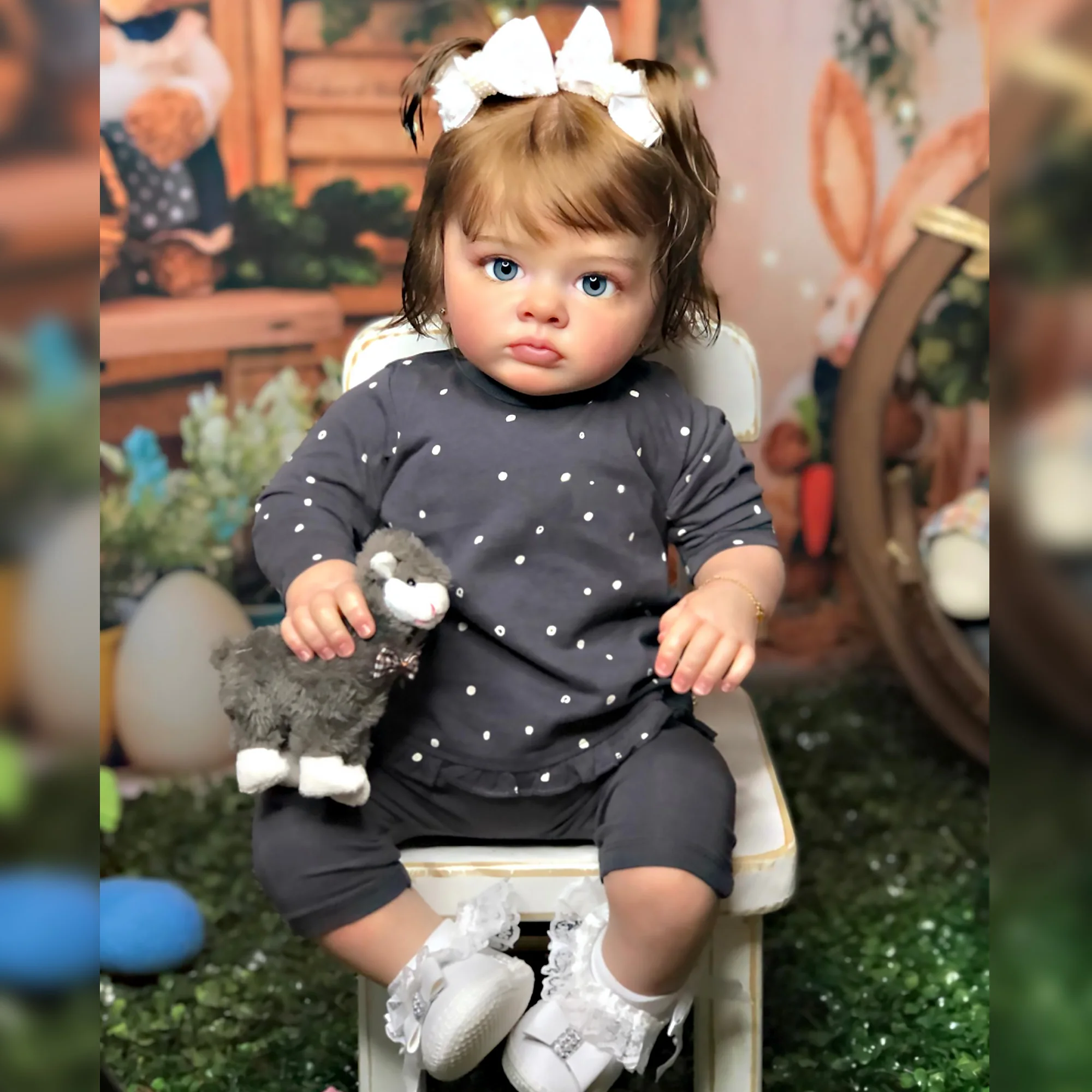 22 Pollici Tutti Bebé Reborn Dolls 3D Dipinto Realistico Baby Reborn Con Capelli Radicati Per Bambini Muecas Reborn Reales Para Nias