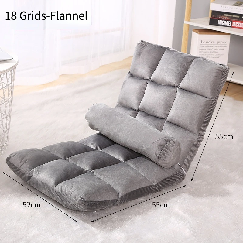 Portable Floor Chair Legless Tatami Chair with Back Support Home Bay Window Balcony Lazy Backrest Meditation Floor Seating