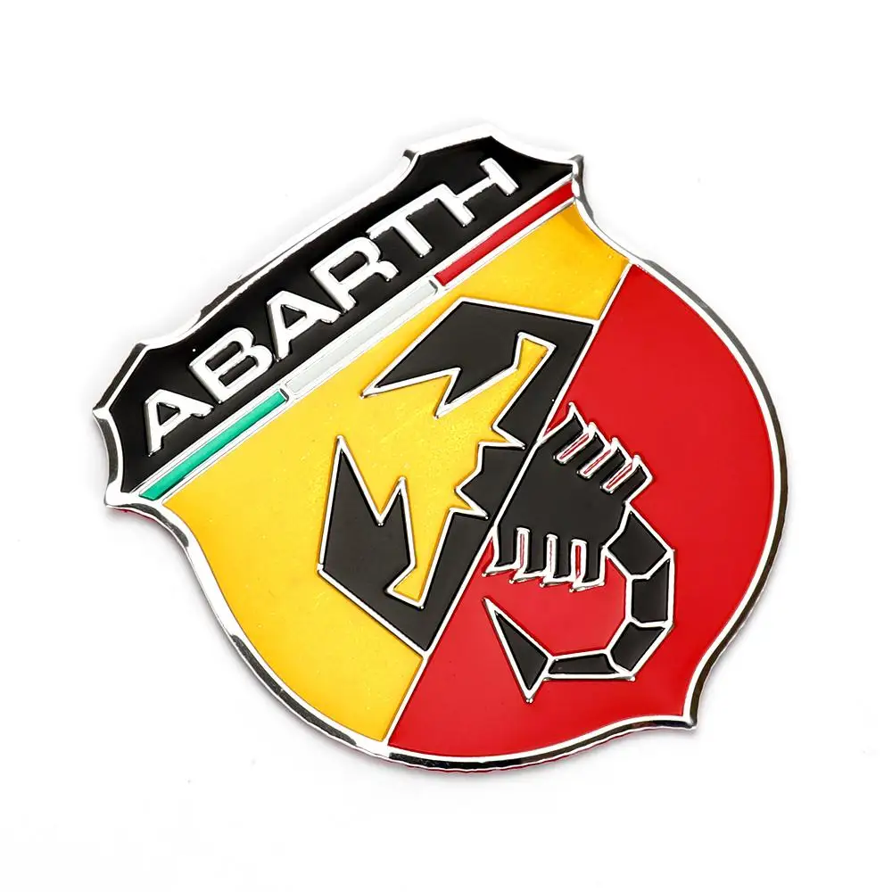 Adesivo Per Auto In Lega Di Alluminio Personalizzato Fation Logo Modifica Emblema Per Abarth 595 Badge Fiat 500 Scorpion Accessori