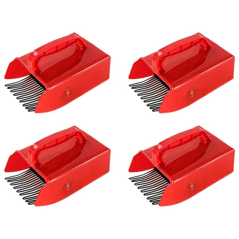 

4 Pieces Of Picking Artifact Garden Tools With Handles Plastic+Metal Fruit Picker