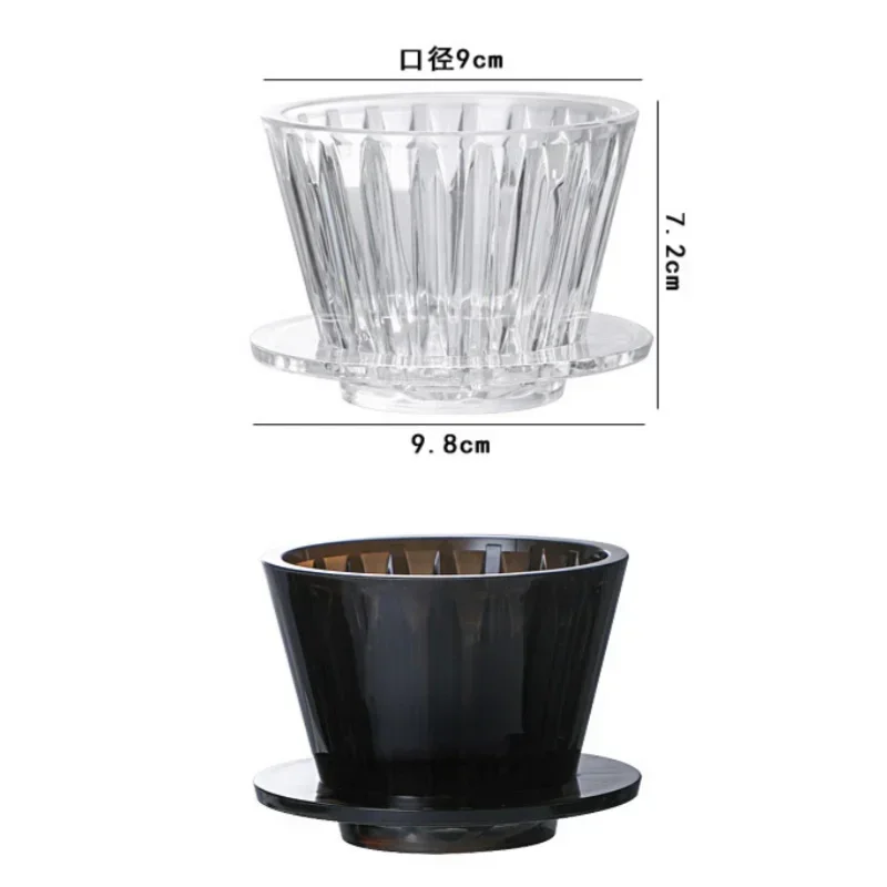 Coffee Filter 1 PC Acrylic Coffee Funnel Coffee Filter Filter Funnel Cup Paper Cup