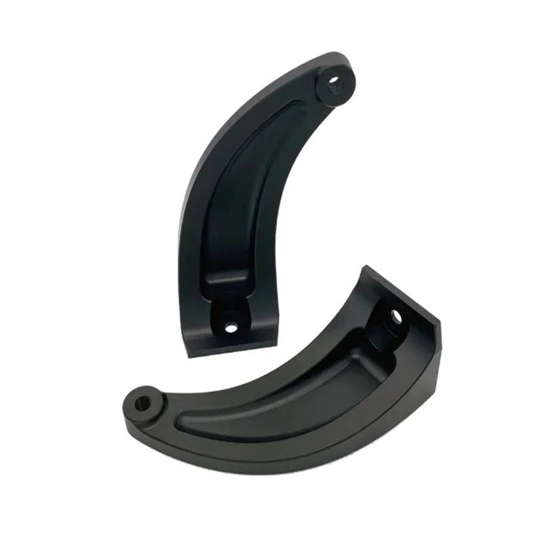 

High Precision Custom Made Metal Parts Cnc Machining Aluminum Alloy Black Rack
