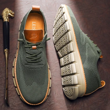 Stylish Oxfords Fashion Formal Business Urban Breathable Shoes for Male Non Slip Dress Sneakers for Man Men Casual Shoes Breeze 1