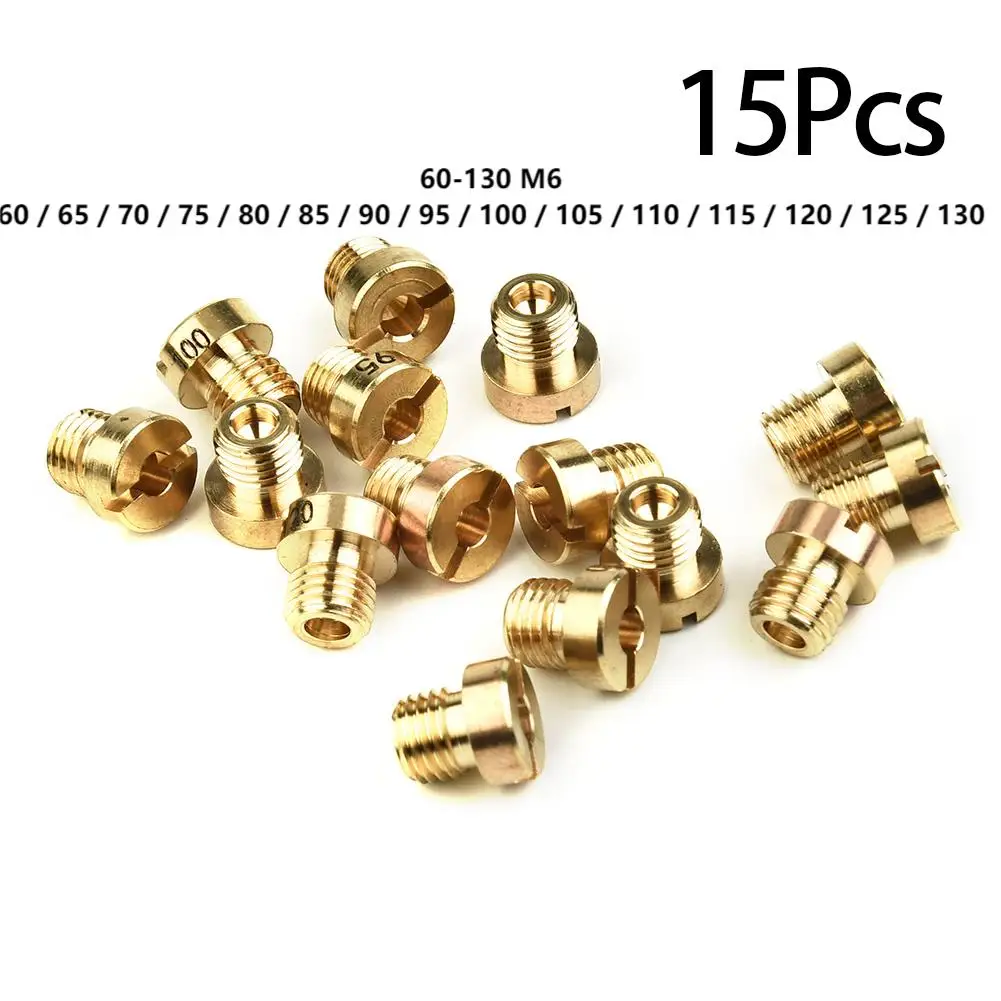 15 шт. набор главных струй карбюратора 60-130 М6 для 12 мм-17,5 мм Dellorto для главного струи карбюратора Dellorto PHNL PHVA PHBH