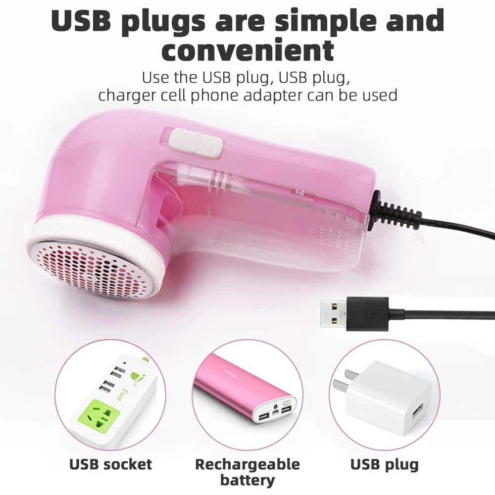 Household Lint Remover for Clothing USB Portable Electric Hair Ball Trimmer Sweater Fabric Shaver Pellet Clothes Cleaning Remove lint remover clothes lint remover fabric shavers fabric shaver