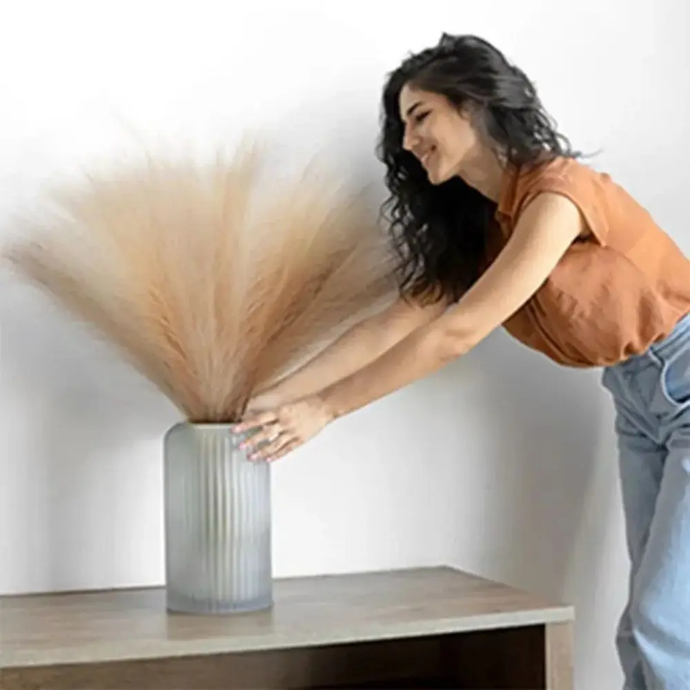 15/30pcs Artificial Pampas Grass Flower Bouquet For Home Wedding Decoration DIY Party Bedroom Fake Plant Flowers Vase Decor Reed 2