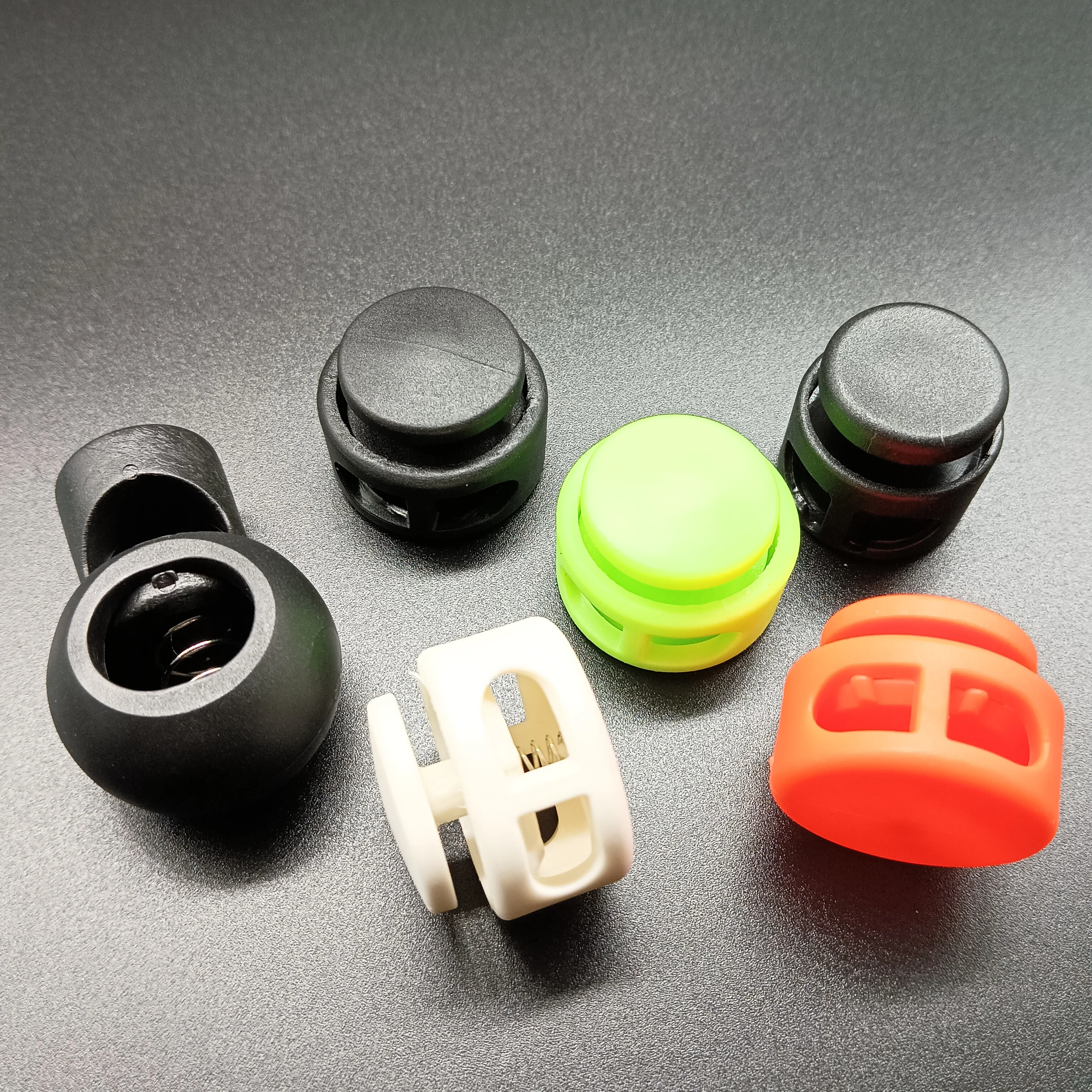 Detachable Stopper Cord Lock Stopper Cord Stopper Cord Lock Cord End Lock 2Pcs Big Size Cord Lock Stopper Spring Stop Toggle Clip Round Ball Plastic For Paracord Shoelace Rope DIY Accessories