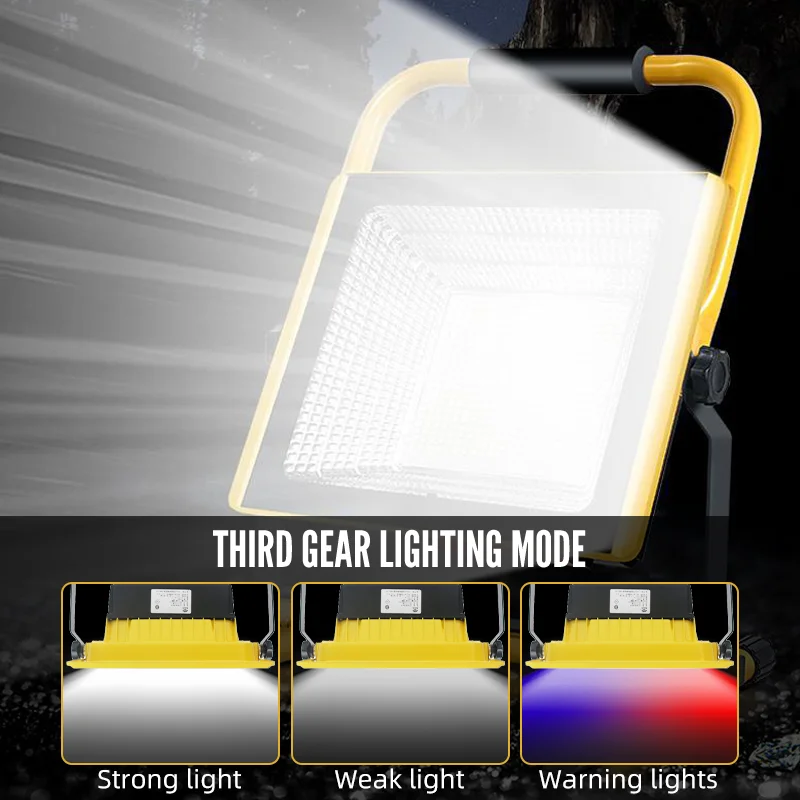 High Power Multi-angle Rotation Portable Emergency Charging Ip65 Waterproof 280 led Outdoor Remote Control Led Flood Light