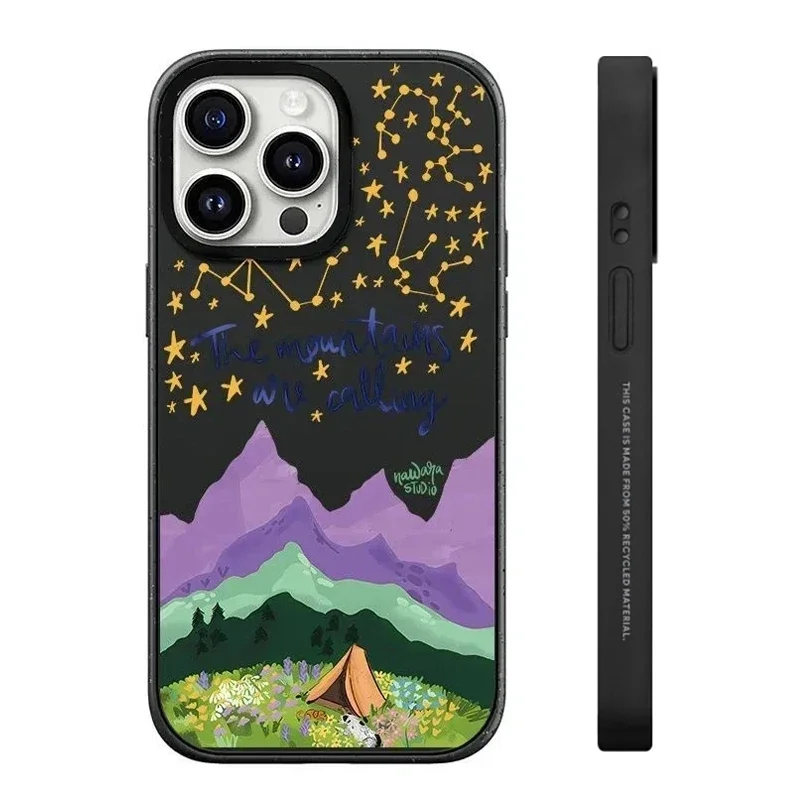 

Black Frosted Star Sign Pattern iPhone 13 14 15 Pro Max Protective Case