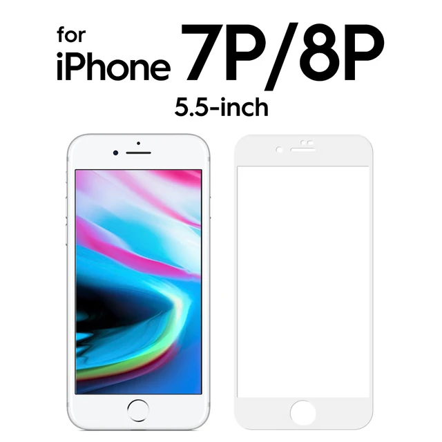 SmartDevil 2 Pcs for iPhone 11 Full Cover Tempered Glass for iPhone 13 Pro Max 12 mini 7 8 X XS XR SE 3 2020 Screen Protector HD White iPhone 7P 8P
