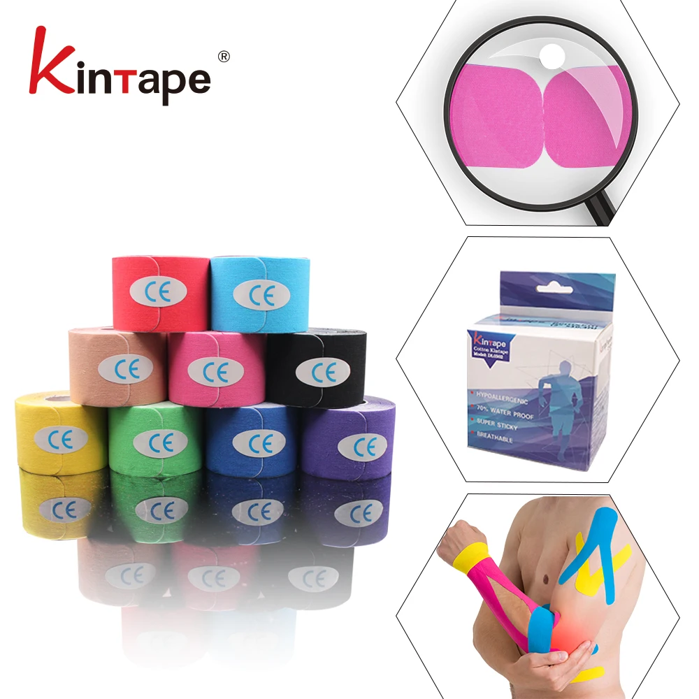 [DL Bulk Price] Pre Cut I Strips Kintape-in Roll 5cm x 25cm 20 pieces Pre Cut Kinesiology tape for Musle I Patch
