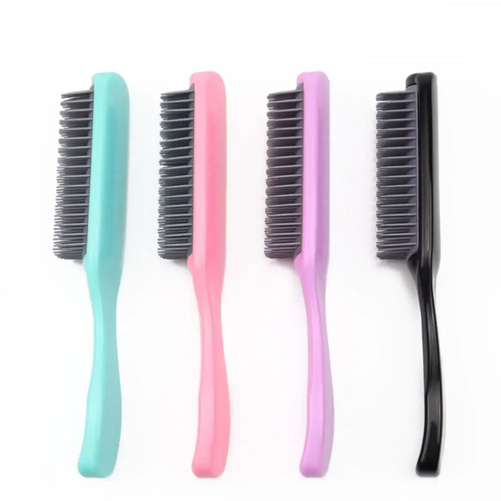 Candy Color Hair Comb Vintage Professional Plastic Hairdressing Comb Shaping Oil Head Hair Styling Nine Row Comb Daily