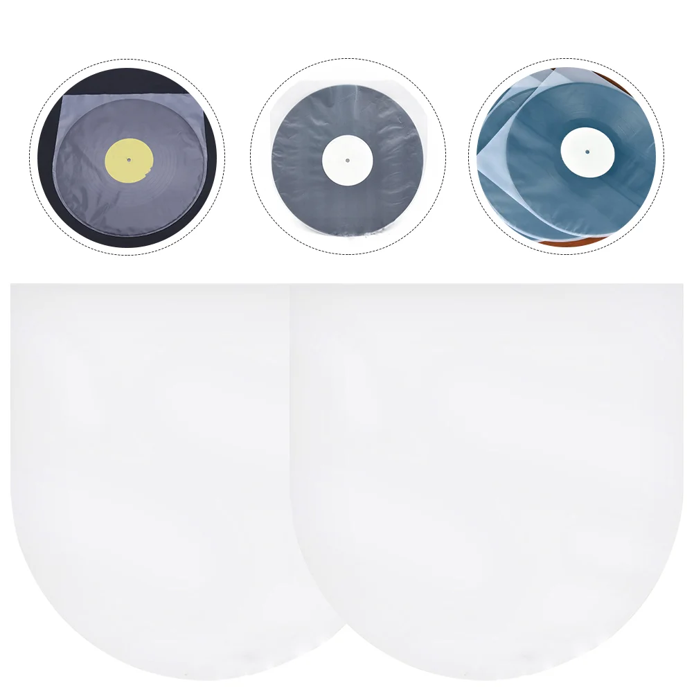 

100pcs Vinyl Record Album Outer Sleeve Wrinkle Free Transparent Covers