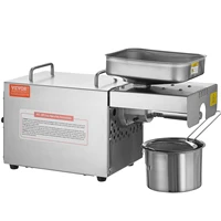 VEVOR Electric Oil Press Machine, 700W Stainless Steel Oil Extractor Machine, 140℃ Constant Temperature, Hot Press Oil Expeller 1