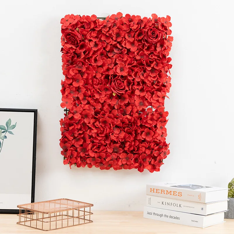 Silk Rose Flowers 3D Backdrop Wall Decor Wedding Decoration Artificial