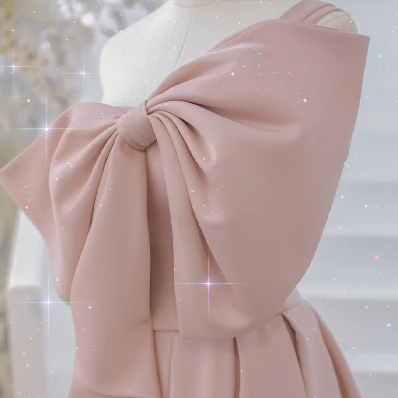 Evening dress celebrity 2024 summer new wedding engagement toast dress temperament slim host banquet evening dress