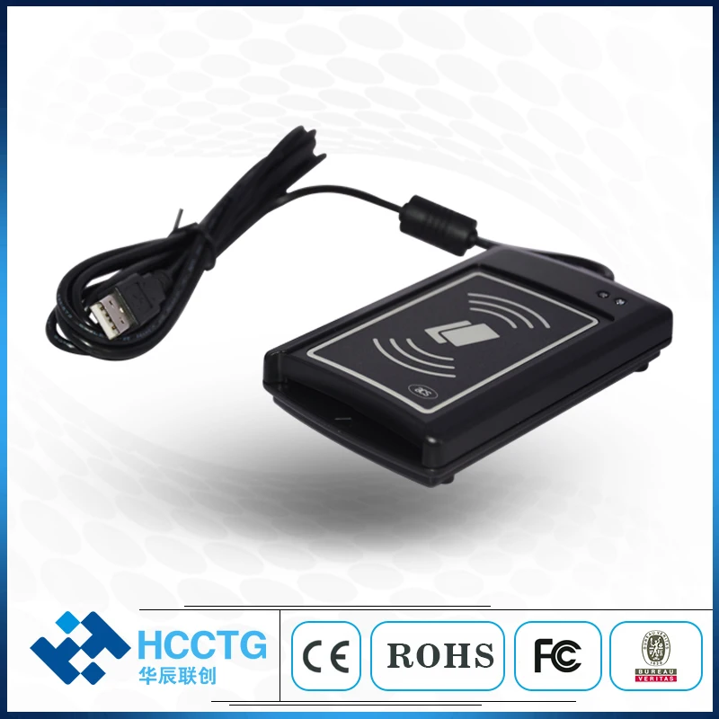 Nfc e contato ic chip leitor de cartão escritor dualboost interface